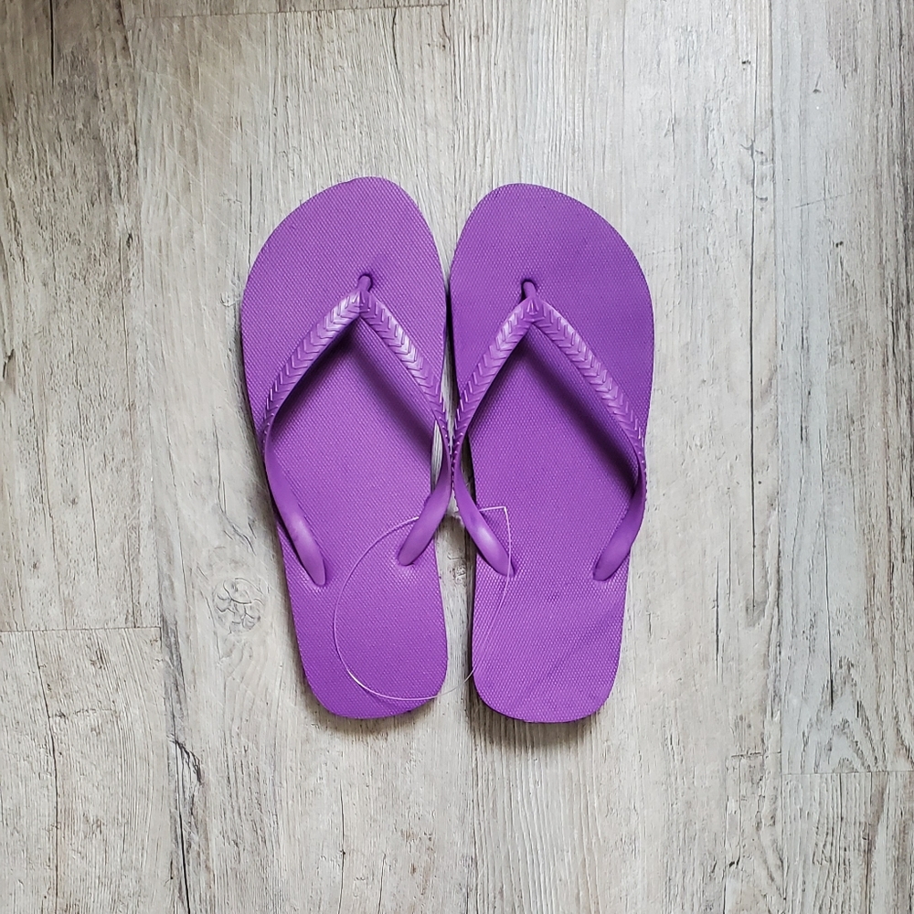 Purple Flip Flops